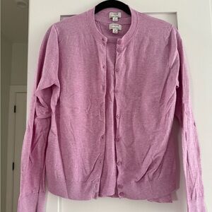 J. Crew Lavender Cardigan and Shell Sweater set (M top / L cardigan)